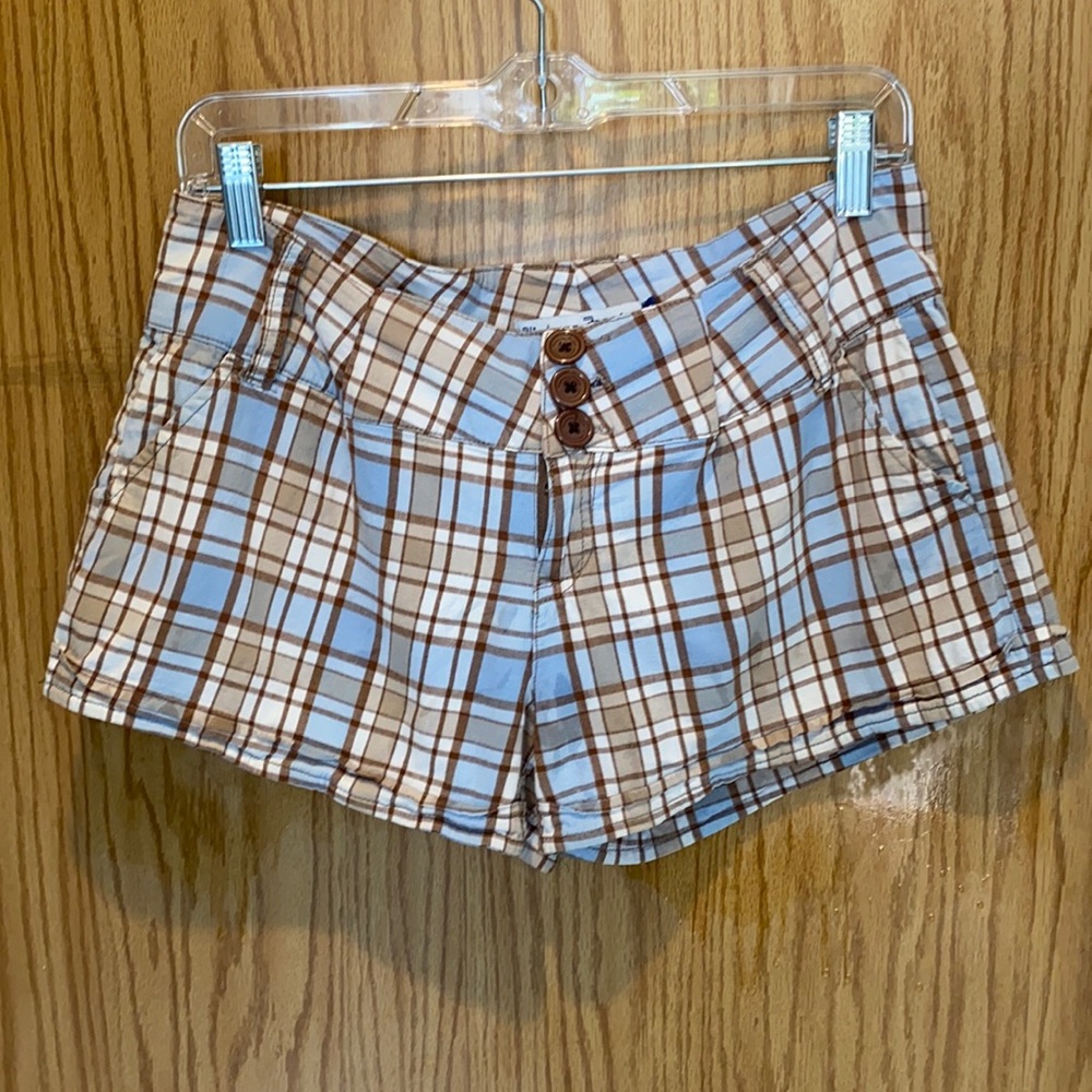 Highway Jeans Plaid Shorts